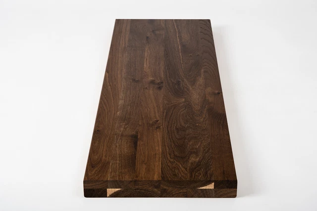 Escalera estantería roble zonas ahumadas rústico 4 cm claramente pintado