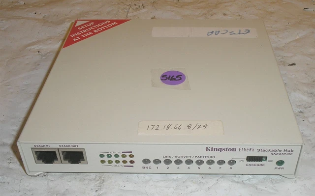 Kingston EtheRX Stackable Hub KNE8TP/SE 8 Ports