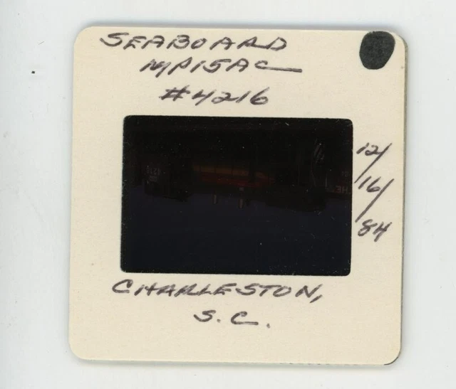 Duplicate  Train Slide Seaboard MP15-AC #4216 12/1984 Charleston SC 2