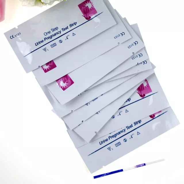 10/20/50pcs Urine Early Pregnancy Test Strips Kit HCG 10 mIU/ml High Accuracy