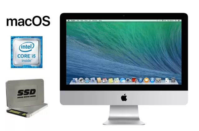 Apple iMac 21,5" Zoll Mid 2014 14,1 A1418 AIO PC Intel i5 2,7GHz 16 GB 250 SSD