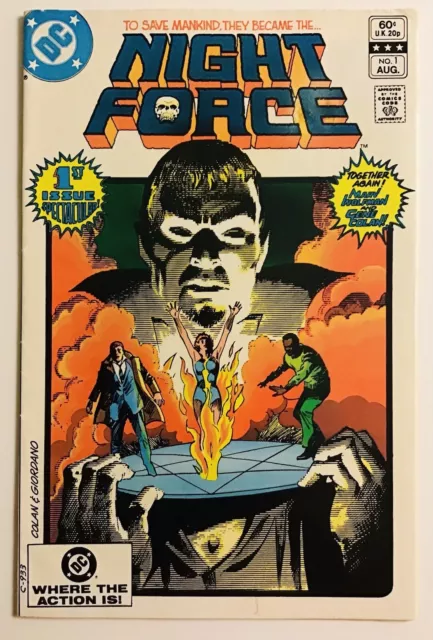 NIGHT FORCE #1 (1982) Colan & Giordano Cover; DC Comics; FN/VF