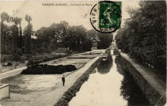 CPA VIERZON - VIERZON-Forges - Le Canal du Berry (634239)