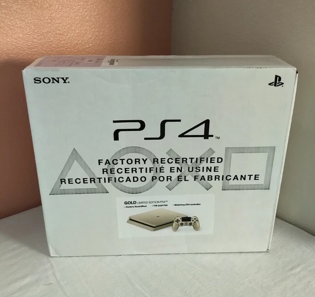 SONY PLAYSTATION 4 Slim Limited Edition 1TB Console Gold Factory