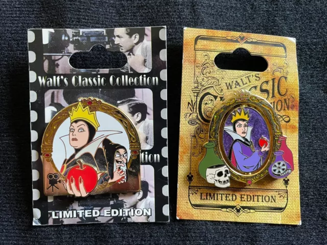 Snow White - Evil Queen Apple Walt's Classic Disney Pin LE - LOT 2