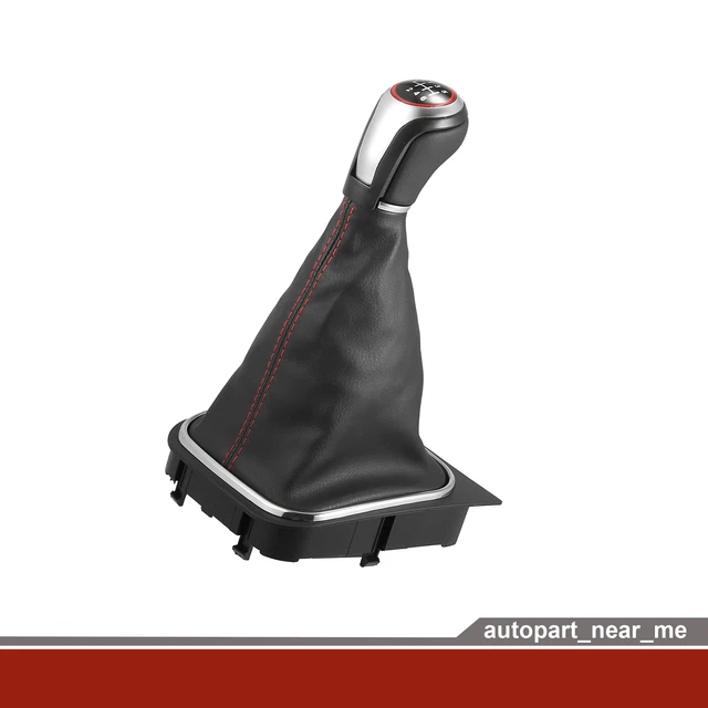 6 Speed Manual Gear Shift Knob 1K0711113CF Black fits for Volkswagen - 1pcs