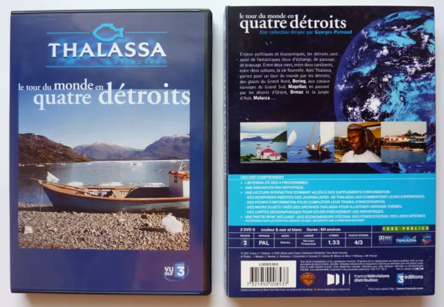 Thalassa DVD Collection Le Tour du Monde en quatre détroits Très bon état.