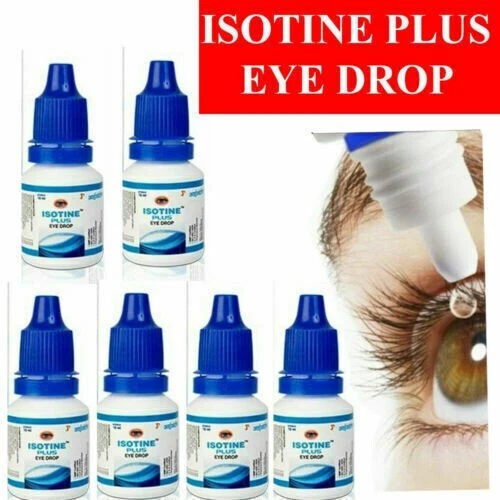 6 gotas para los ojos isotina Plus hierbas puras 100% genuinas para cataratas inmaduras 10 ml