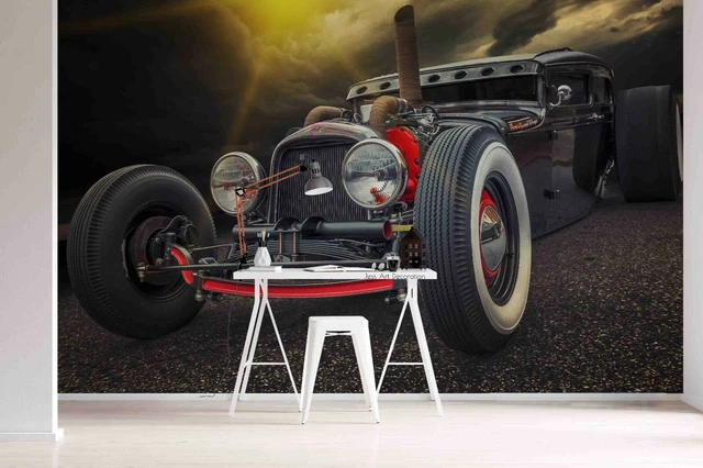 3D CLASSIC RETRO Car Show Wallpaper Wall Murals Removable Wallpaper 836 ...