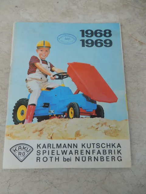 alter KAKURO  Herstellerkatalog von 1968;Karlmann Kutschka, Spielwarenfabrik,
