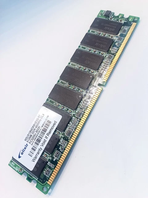 Mémoire RAM ProMOS 128MB DDR1-400MHz PC3200 – Module DIMM 184 Broches, CL3 – État Occasion