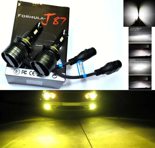 LED Kit G8 100W 9005 HB3 3000K Yellow Two Bulbs Head Light High Beam Replacement