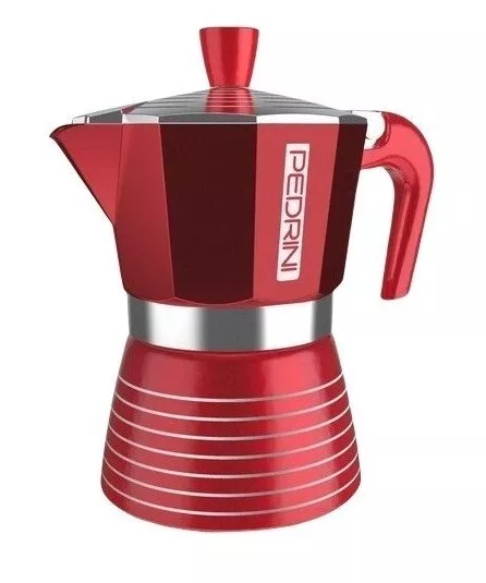 Caffettiera Caffè Moka infinity passion 2 tazze rossa Pedrini