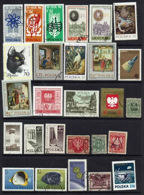 Poland Collection of 26 Stamps . Kopernik Wawelskie ++ Much More
