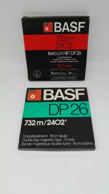 2 x BASF Tonbänder | ferro LH HiFi DP26 + BASF DP 26