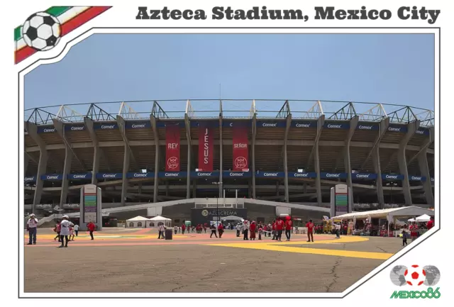 12 Cartes postales Carte postale de la Coupe du monde 1986 Mexique STADE DE... 3