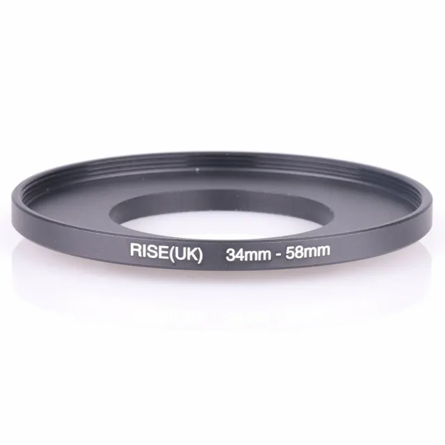 34mm to 58mm 34-58 34-58mm34mm-58mm Stepping Step Up Filter Ring Adapter