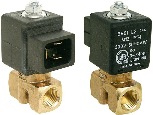 Rapa Ölmagnetventil BV 0.1 L 2 1/4''M13 230 V 50HZ 8W Wechselstrom