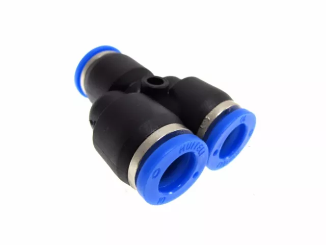 Nylon Pneumatic Y-PIECE push-fit hose inline air-line airline connector