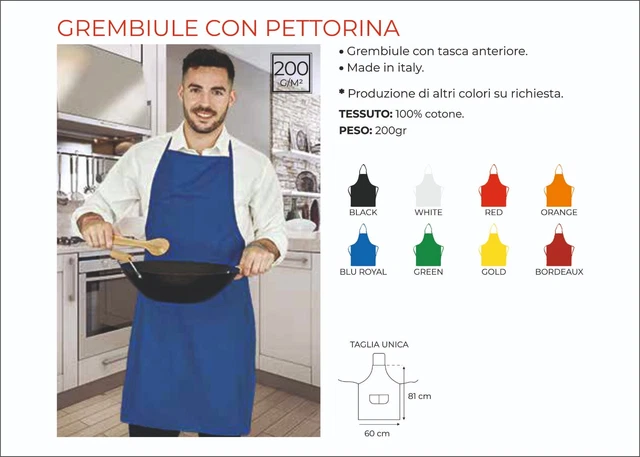 Grembiule Da Cucina Uomo Donna Simpatico Chef Barbecue