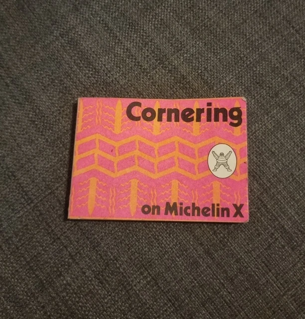 Vintage Michelin X Cornering Braking Flip Book Bibendum Man