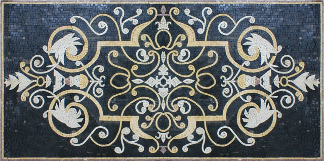 Tapis de Sol Royal Décor Mosaïque de Marbre