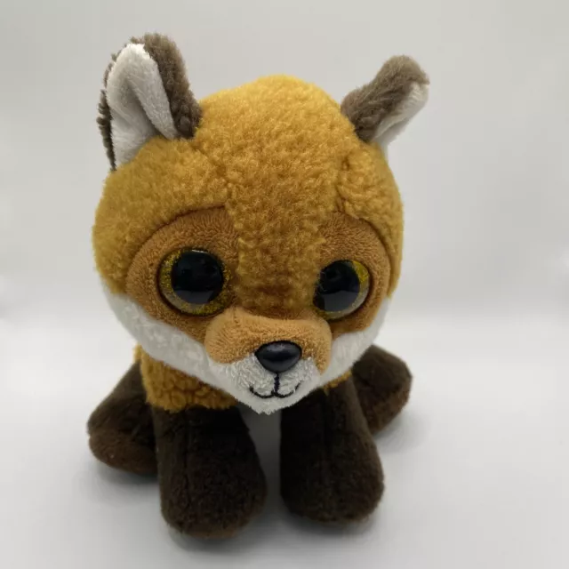 Ty Beanie Boos Fay Fox Brown With Gold Eyes Soft Plush Toy 6” VelveTy