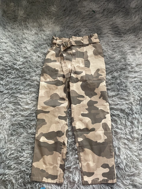 RIVER ISLAND CAMO Cargo Pants Size 12 17.99 PicClick UK