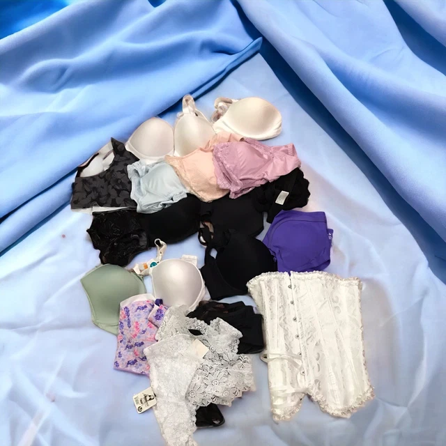 WHOLESALE LINGERIE LOT 22 Pieces Bras Panties Corset. Rhonda Shear