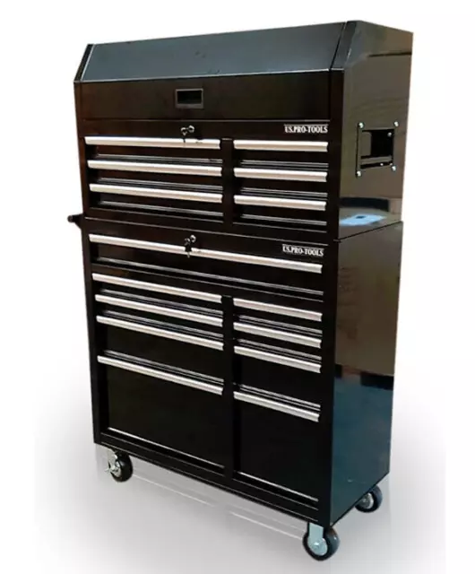 US PRO Tools Black Steel Chest Box Snap cabinet tool box FINANCE AVAILABLE 2