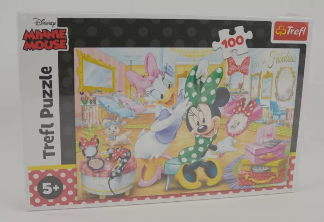 Puzzle 5+ Disney Minnie Maus & Daisy Duck im Friseursalon Kosmetikstudio NEU OVP