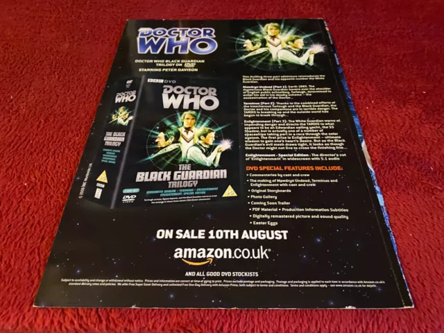 (Pada35) Advert 11X9" Doctor Who : The Black Guardian Trilogy