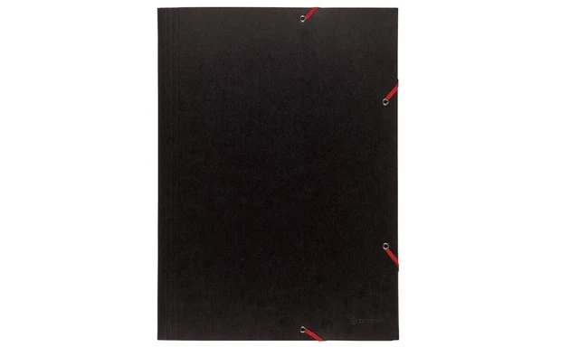 Cartella Porta Disegni Exacompta - Nero, Con Elastici, Capacit&agrave; 3 Cm