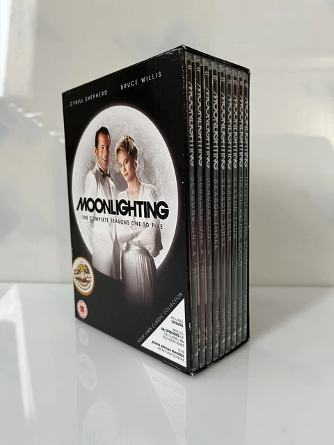 MOONLIGHTING DVD COMPLETE Series Seasons 1-5 Bruce Willis Cybill
