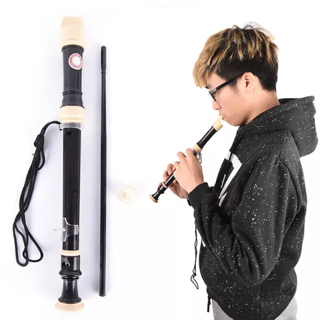 Adjustable ABS Non-toxic Eight Hole Flute 8-Hole Soprano Recorder Clarinet、J-DC