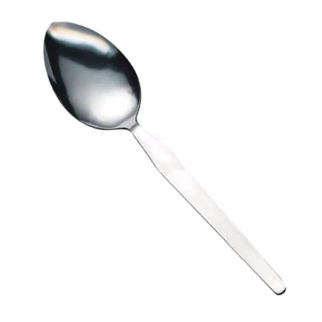6 Dessert Spoons Plain Stainless Steel