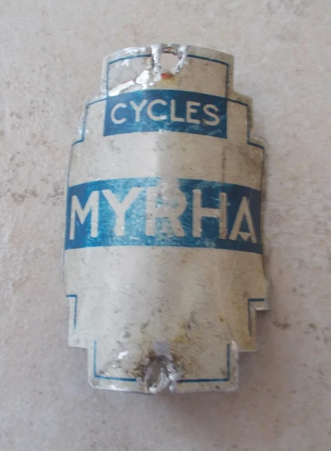 Plaque de velo Cycles CAPTIVANTE - Old Bike Head Badge