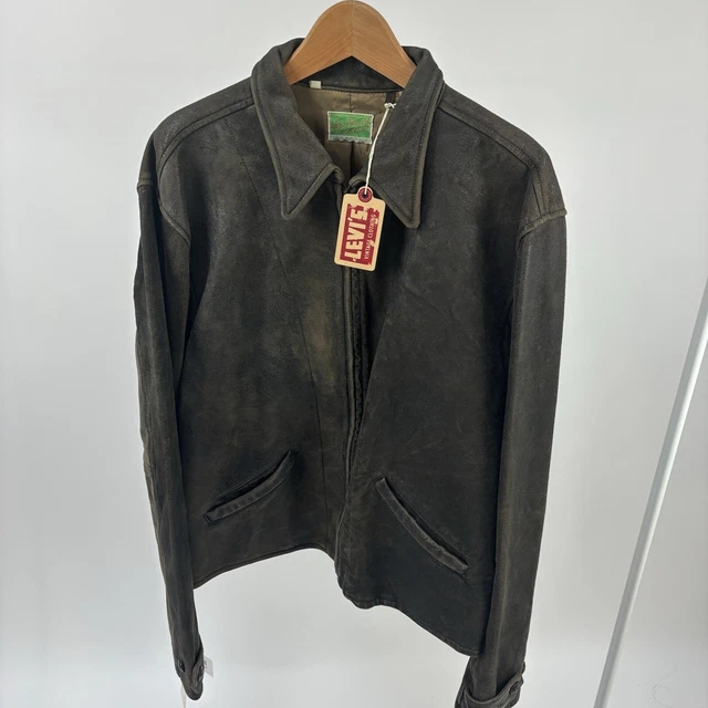 Levi's vintage clothing 1930s menlo leather jacket sales