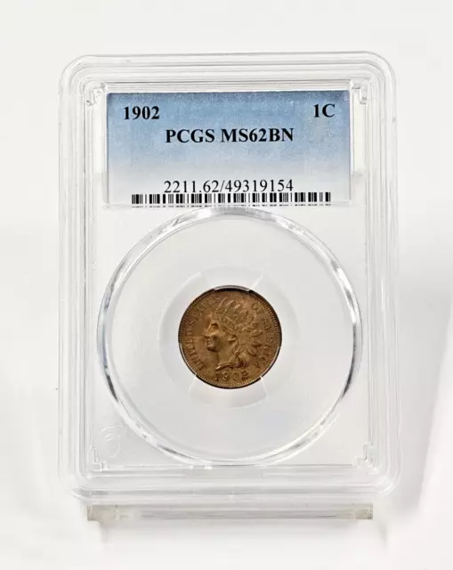 1902- Philadelphia Indian Head Cent 1C PCGS MS62BN