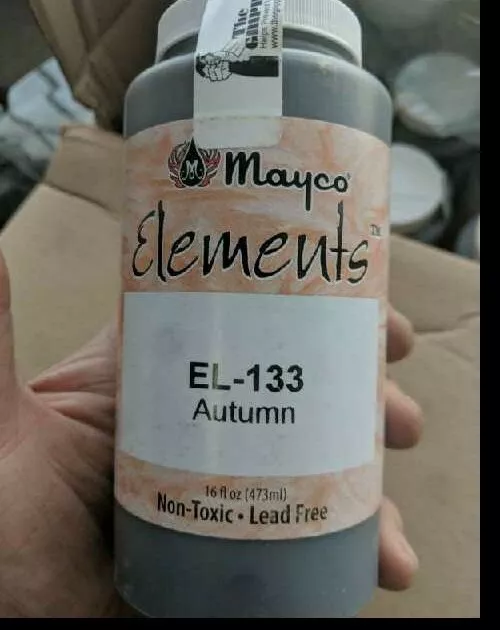 New Mayco Elements Glaze, Autumn EL133, 1 Pint 16oz For Pottery EL-133