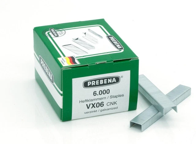 Prebena Heftklammern VX06CNK Verpackungseinheit	6.000