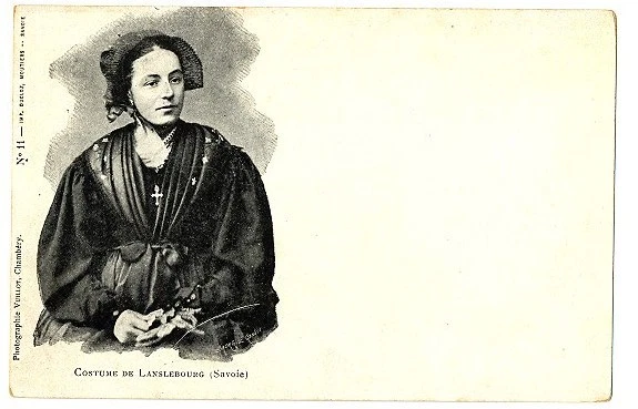 CPA 73 Savoie Costume Folklore Lanslebourg
