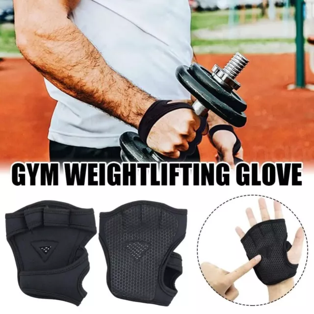 Sturdy Weight Lifting Gloves Wrist Support Half Finger Gloves  Body Building