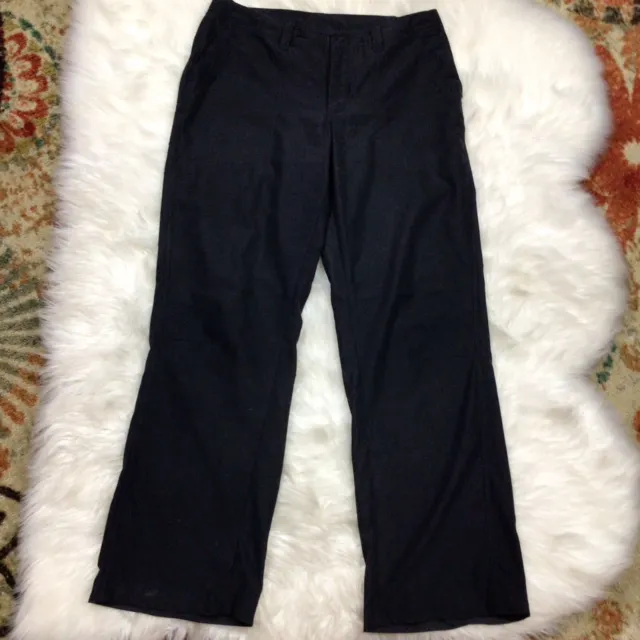 Patagonia Women’s Outdoor Casual Straight Leg Pants Size 12 Black Hiking Trail