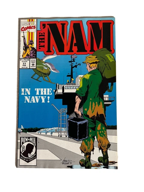 NAM 77 🔥1992 In The Navy🔥Modern Age Marvel Comics🔥War POW MIA