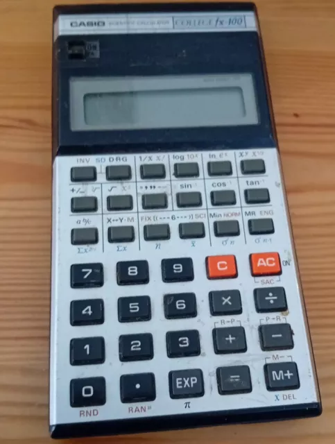 Casio Vintage College FX100 Scientific Calculator Working