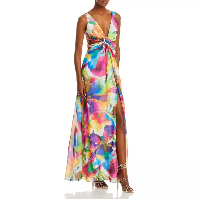 Liv Foster Womens Cutout O-Ring Special Occasion Evening Dress Gown BHFO 7103