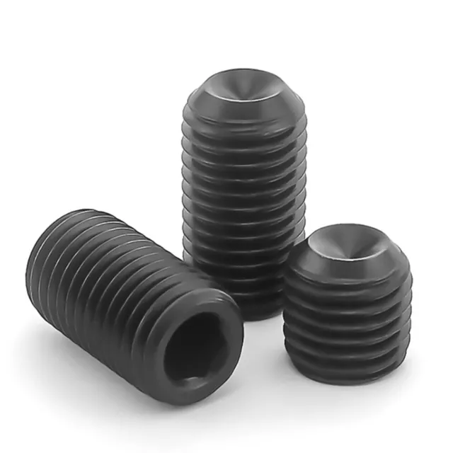 M4 Grub Screws Cup Point Socket Set Screw Hexagon DIN 916 12.9 Steel Heavy Duty