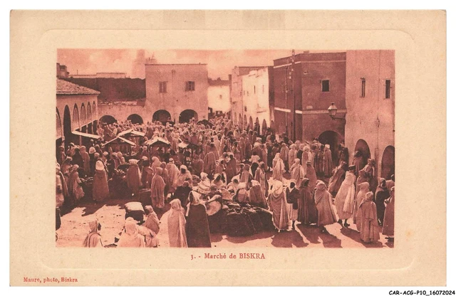Tirage Citrate Vintage : Scène De Rue En Algérie - Circa 1895 - Format 8x10,5 Cm