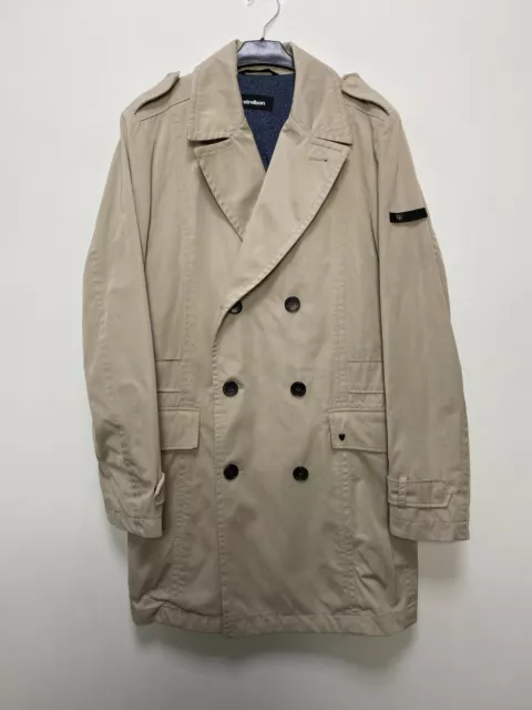 STRELLSON Men's Beige Double Breasted Trench Coat Size EU46 UK36